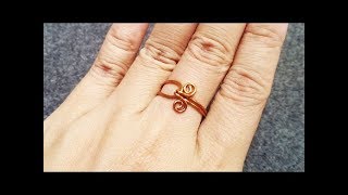 Easy ring - How to make wire jewelry 98