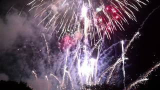 Fireworks at the 2013 Sakurajima volcano festival in Kagoshima, Japan during IAVCEI