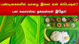 பண்டிகைகளில் வாழை இலை ஏன் ஸ்பெஷல்? | Benifits of Banana leaf | Zee Tamil News