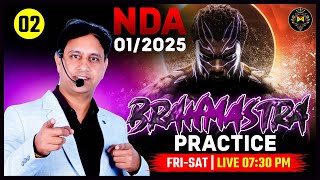 Brahmastra NDA Practice Set-02 | NDA-01/2025 | Maths By Mukesh Sir