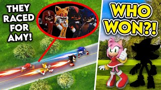 DRONE CATCHES SONIC.EXE TAILS.EXE SHADOW.EXE AND KNUCKLES.EXE RACING FOR AMY ROSE.EXE!! (WHO WON?)