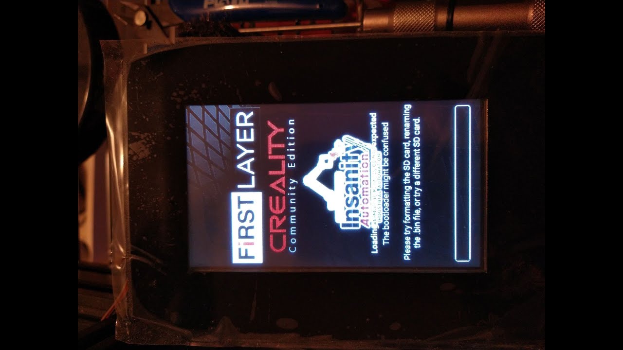 Creality Touch Screen Firmware Loading Issue Youtube