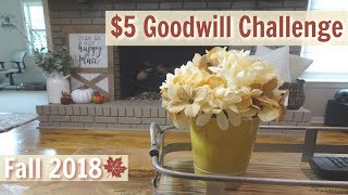 $5 GOODWILL CHALLENGE | 🍁FALL 2018🍂