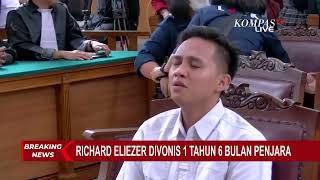 Hakim Jatuhi Vonis 1 Tahun 6 Bulan Penjara, Richard Eliezer Tak Kuasa Menahan Tangis!