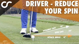 DRIVER - HOW TO LOWER YOUR SPIN