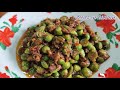 solanum torvum fried with shrimp paste ကစော့ခါးသီး ငပိကြော် foodinmyanmar