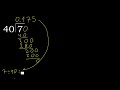 divide 7 by 40 decimal result . division with 2 digit divisors . how to do