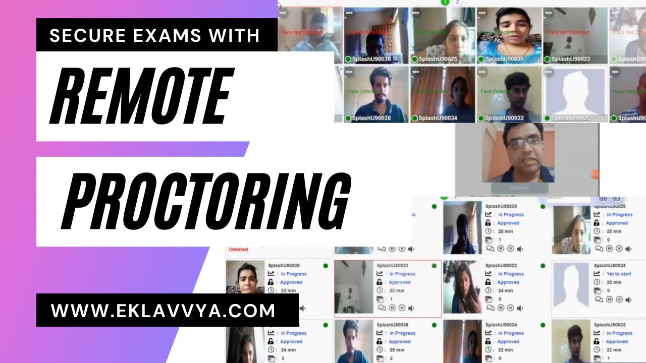 How To Secure Remote Proctored Online Exams? | Eklavvya - YouTube