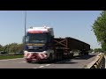 DCS Abnormal Load Escort Services - 45m long bridge beams with Collett Heavy Transport for M11