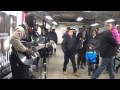 Guitaro 5000 @ Union Square subway station 12 28 13   video 6