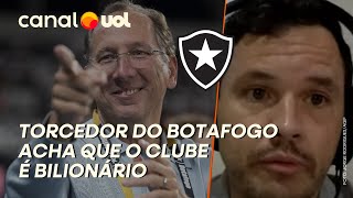 TORCEDOR DO BOTAFOGO CONTINUA EM NÁRNIA! ACHA QUE O CLUBE É BILIONÁRIO, DIZ RODRIGO MATTOS