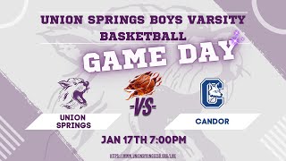 Union Springs High School vs Candor High School Mens Varsity Basketball