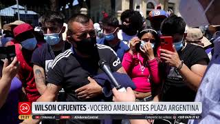 Vendedores ambulantes se tomaron la Alameda para pedir permisos que les permitan trabajar | 24 Horas