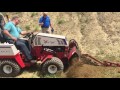 ventrac ky400 trencher in action