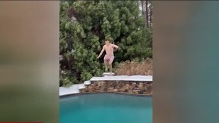 Henry County man takes a polar plunge during Atlanta's winter weather, snow storm