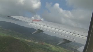 国内ジェット最短 石垣-宮古間の離陸から着陸までの機内映像