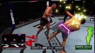 Makhmud Muradov v Andrew Sanchez UFC 257 Skate Knockout