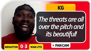 SOLSKJAER PURE CLASS! Brighton 0-3 Manchester United FanCam