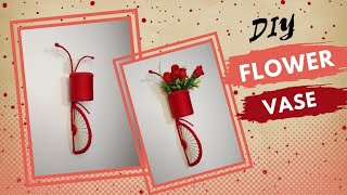 Home Decor Rope Craft idea | Diy Bicycle Craft idea |   Flower Vase Decoration ideas Wall Hanging
