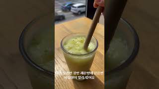 스타벅스 신메뉴 바질 레몬 셔벗 블랜디드 마셔보기