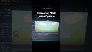 Making mario using pygame in python #python #pythonexamples #pythonprogramming