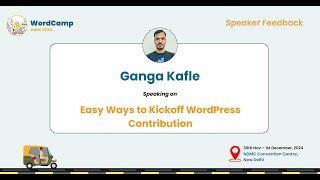 Feedback by Our Mentor Ganga Kafle at WordCamp Delhi 2024