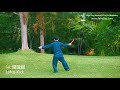 chen style tai chi fan 24 form back view 陈氏24式太极扇 背面