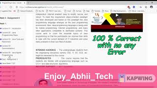 Programming in Java Solution | Week-1 Programming Assignment Q4 Solution | NPTEL Jul-Dec 2020