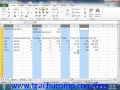 Excel 2010 Tutorial Selecting Columns and Rows Microsoft Training Lesson 6.1