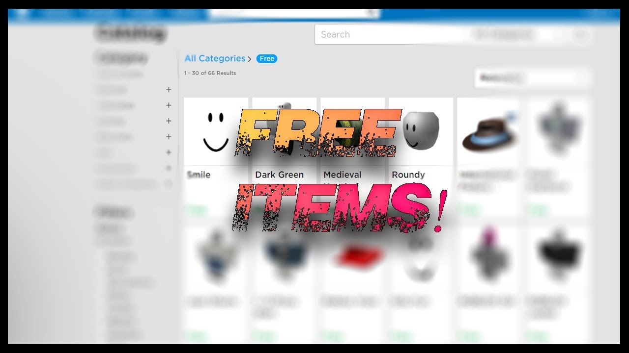 How To Get Free Items On Roblox - YouTube