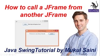 How to call a JFrame from another JFrame in Java Swing