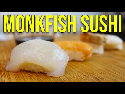 Monkfish Sushi Recipe Nigiri With Raw Fillet Liver Roe Tor The