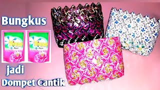 how to make a simple wallet out of detergent wrap part 1