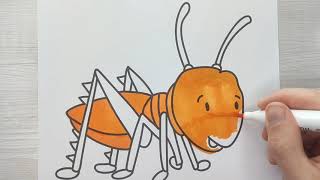How to color a little ant?