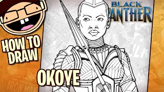 How to Draw OKOYE (Black Panther) | Narrated Step-by-Step Tutorial