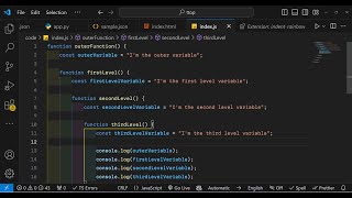 How to Beautify Python,JS,HTML & JSON Indentation with Indent Rainbow in VS Code