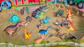 Muddy Dino Rescue Mission! Learn Dinosaurs Names, Sounds \u0026 More | D for Dinosaur