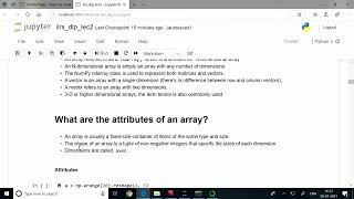 Introduction to Numpy and Matplotlib System by Shri Ravi Bhandari