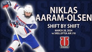 Niklas Aaram-Olsen vs Skellefteå AIK J18 | Mar 28 2024 | 2026 NHL Draft #FutureFridays