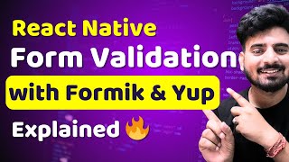 React Native Form Validation with Formic & Yup #21 | Engineer Codewala