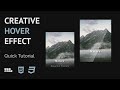Creative Card Hover Effect HTML & CSS (Quick Tutorial)