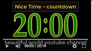 🔴Timer 20 min countdown with nice music⏰ timer stopwatch