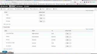 Drupal 8 workflows module