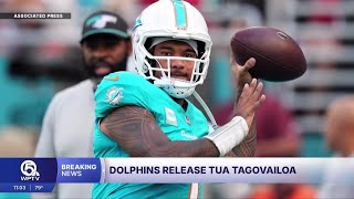 Miami Dolphins releasing QB Tua Tagovailoa