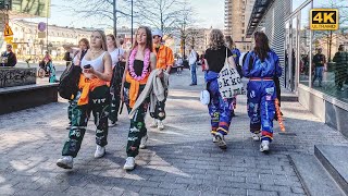 Celebration of the Spring in Helsinki 2024  🇫🇮 Girls, girls, girls... Walk in Helsinki