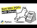 Sort 500+ PDFs in Seconds with Python AI Automation