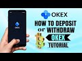 How to DEPOSIT or WITHDRAW on OKX (OKEX) | Crypto Exchange | App Tutorial