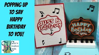 Easy Pop Up Piano Card with Karen Burniston Dies