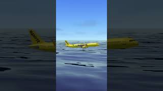 Spirit Airbus A321 Water Landing #aviation #pilot #rfs #realflightsimulator #landing #plane #avgeek