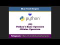 Python Bitwise Operators